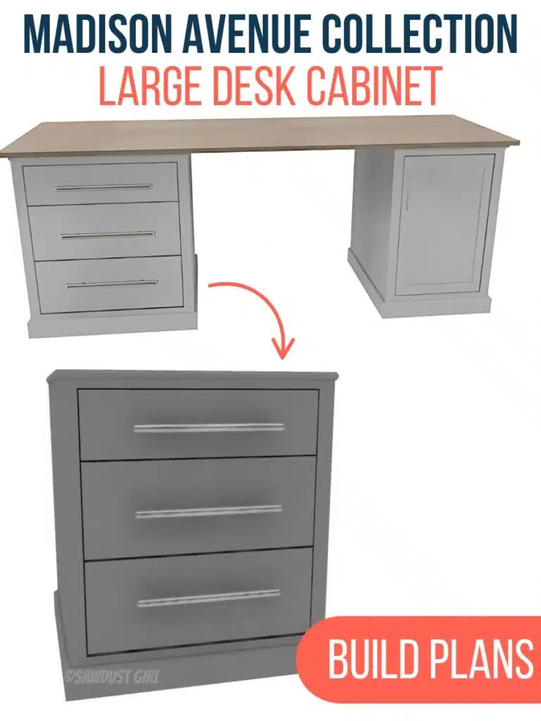 Madison Avenue Collection office desk -large base cabinet