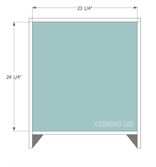 DIY office desk -large base cabinet