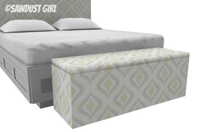 King Size Upholstered Storage Bench, Storage Bench For Foot Of King Bed