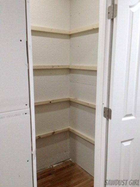 How To Build A Corner Shelf Closet In Any Standard Closet on a