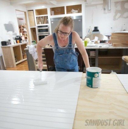 Hall Closet with Floating Shelves - Sawdust Girl®