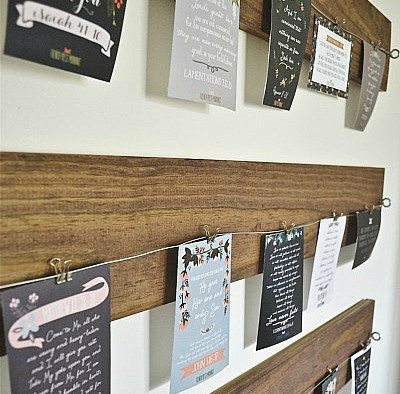 DIY Hanging Art Display