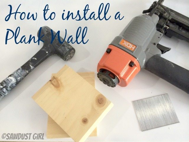 How to install a Plank Wall - tongue and groove