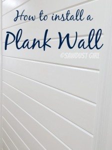 How To Install A Plank Wall - Tongue And Groove | Sawdust Girl