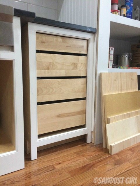 Tips for installing inset drawers on Faceframe cabinets.