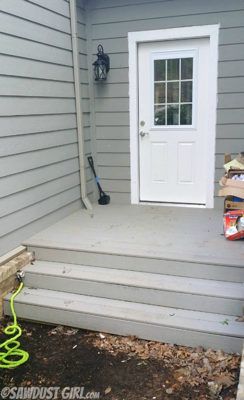 Porch clean-up and organization 