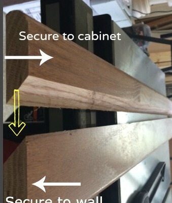How to Hang a Cabinet using a French Cleat