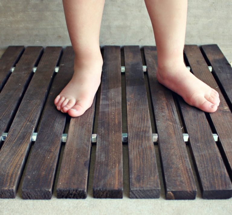 Wood Slat Door Mat