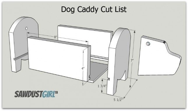 Dog Caddy Cut List