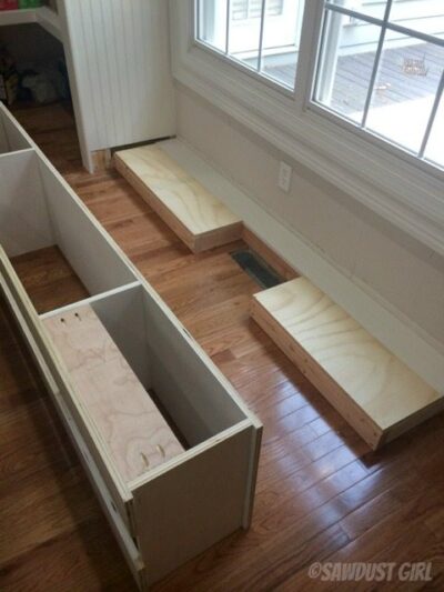 How to install a cabinet base with a floor vent - Sawdust Girl®