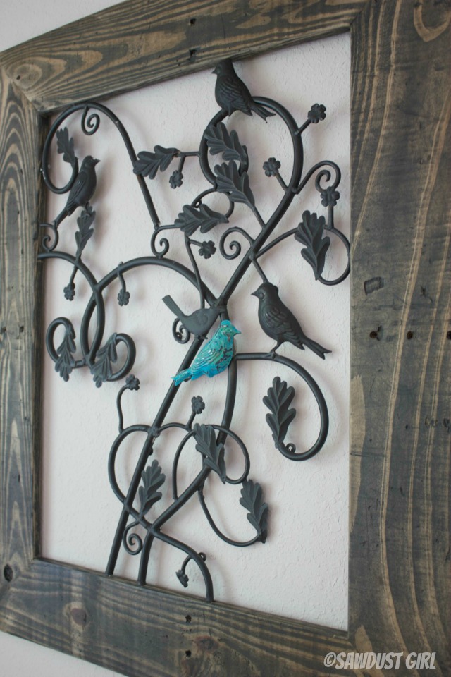 Repurposed Metal Fireplace Screen 