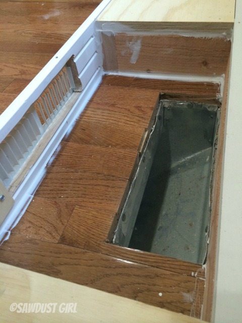 How To Install A Cabinet Base With A Floor Vent Do It Yourself Floor