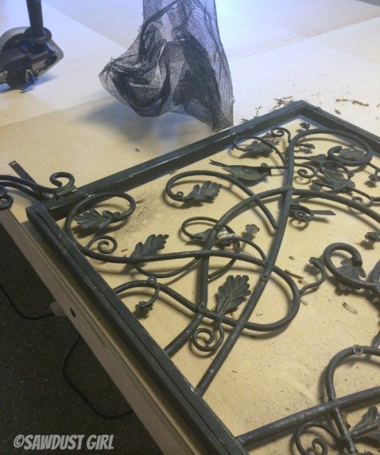 Repurposed Metal Fireplace Screen Sawdust Girl®