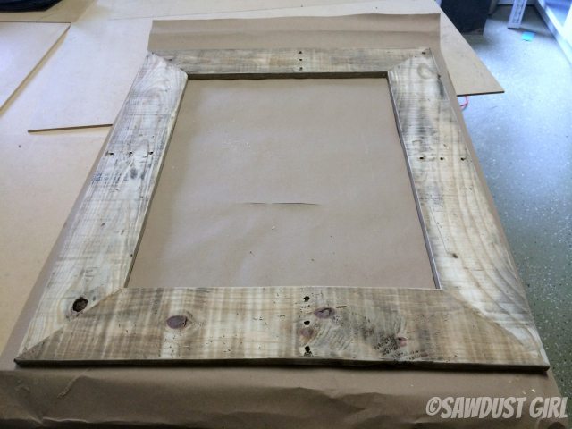 salvaged wood frame