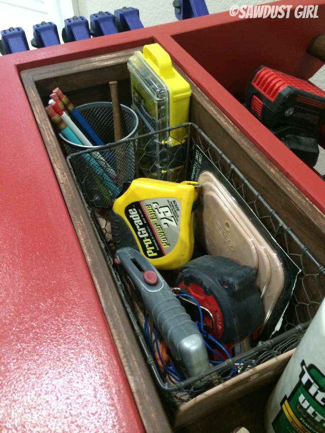 Rolling Air Compressor and Tool Organizing Work Cart