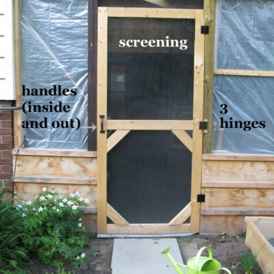 DIY Garden Screen Door