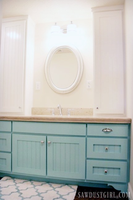 DIY Bathroom Vanity with Custom Drawers