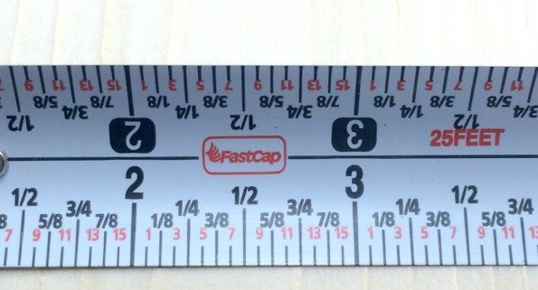 full tape measure marks