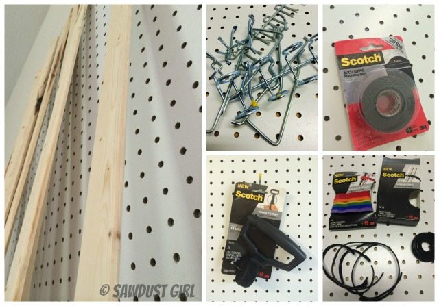 How to create a Pegboard organization wall