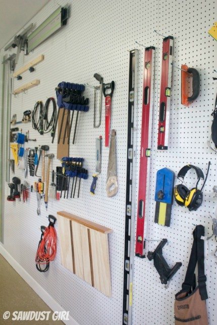 How to create a pegboard organization wall