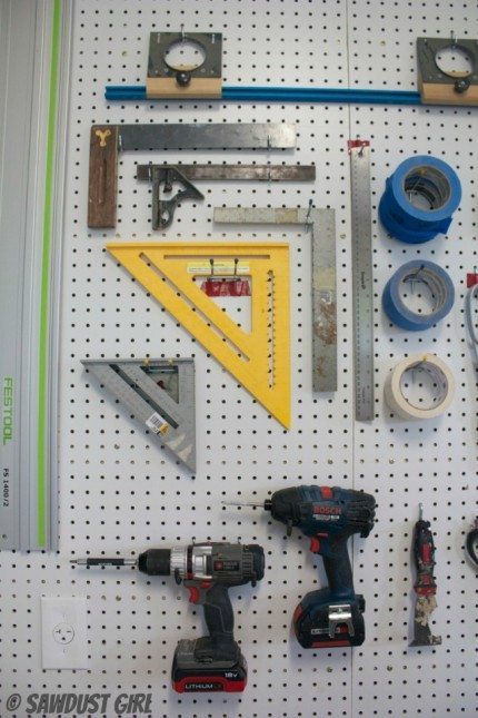 Pegboard Wall - Workshop Tool Storage