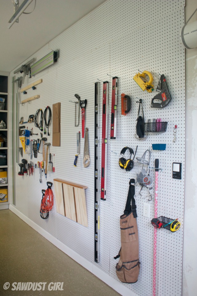 How to create a Pegboard organization wall - Sawdust Girl®