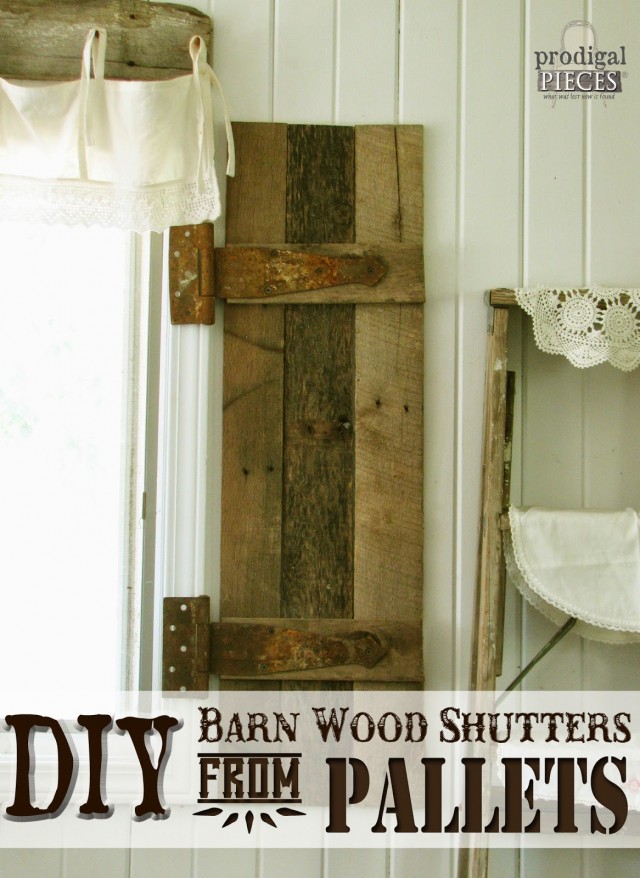 DIY Pallet Shutters