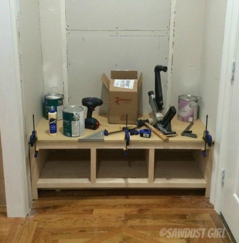 How to Make a Storage Bench and Cabinets for Your Side Entry - Tutorial