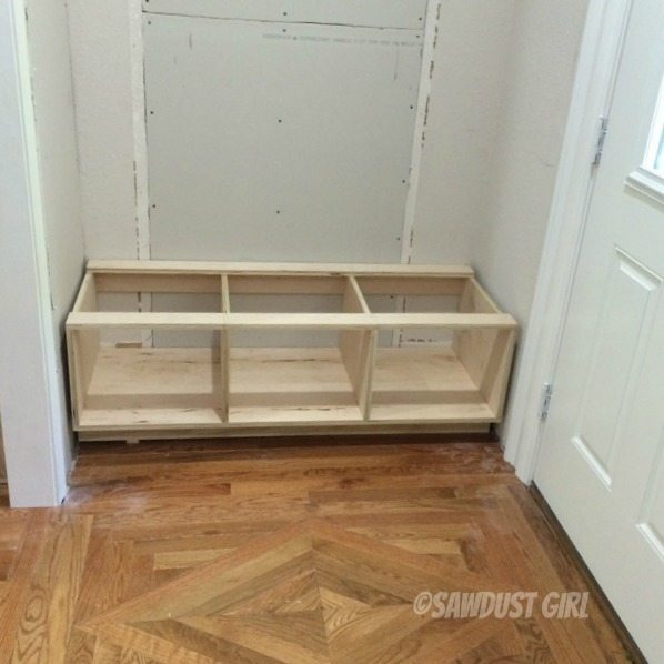 How to Make a Storage Bench and Cabinets for Your Side Entry - Tutorial