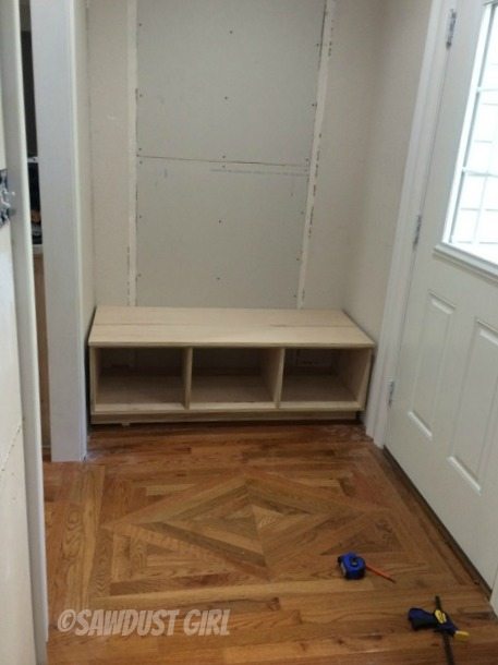 How to Make a Storage Bench and Cabinets for Your Side Entry - Tutorial