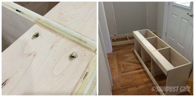 How to Make a Storage Bench and Cabinets for Your Side Entry - Tutorial