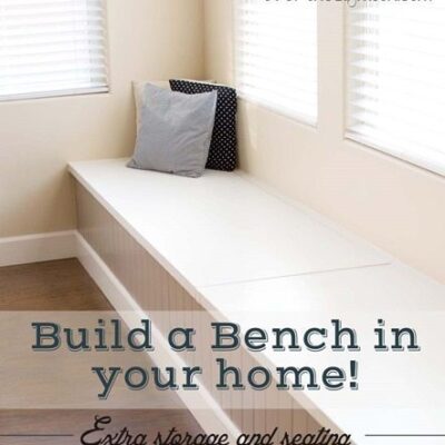 DIY Seating Bench With Storage