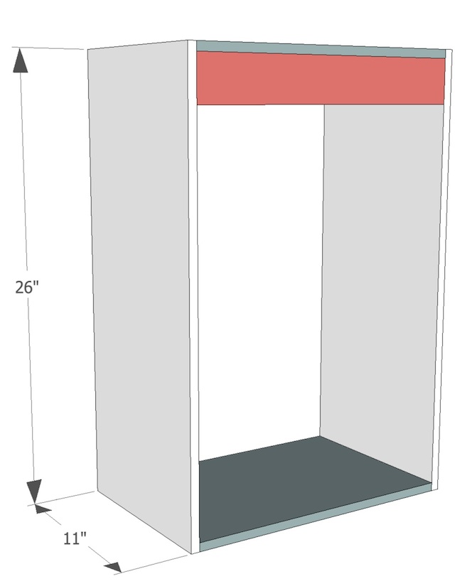 How to Make a Storage Bench and Cabinets for Your Side Entry - Tutorial - cabinet with cleat