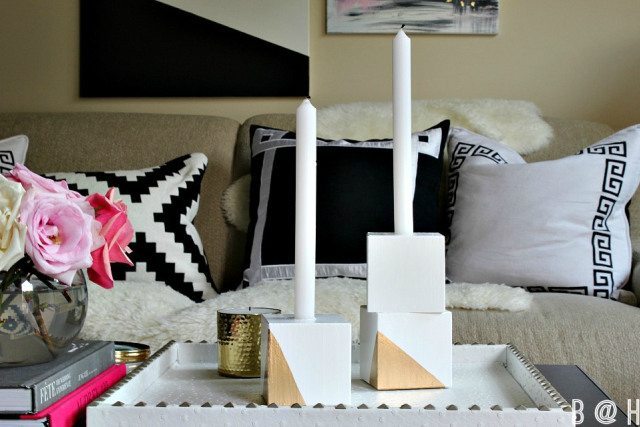 DIY Wood Candle Holders