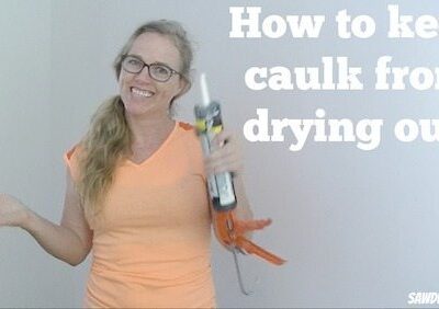 Easy tip for keeping your caulk from drying out