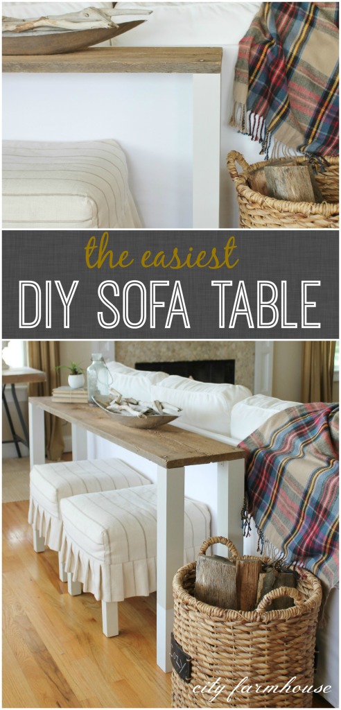 DIY Sofa Table