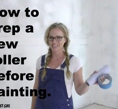 How to prep a new paint roller before painting