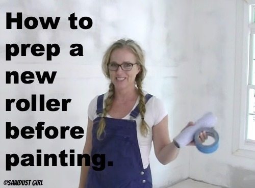how to prep a new roller before painting