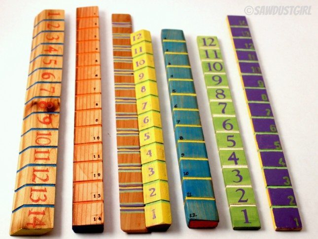 Handcrafted rulers - Super easy and inexpensive gift idea!