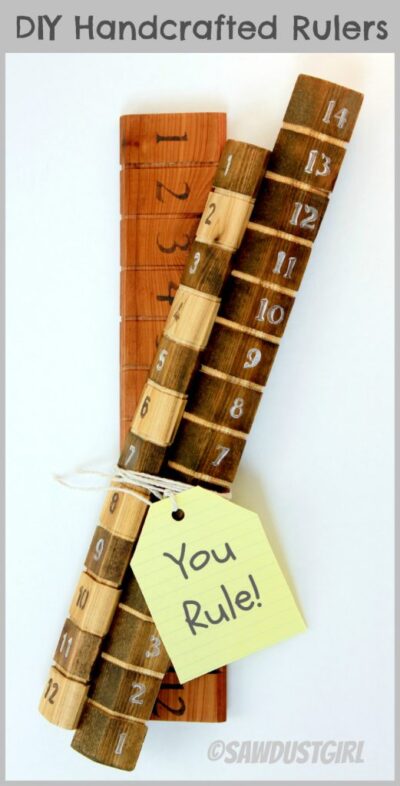 Diy Ruler Props Handmade Wooden Ruler - DIY Gift Idea | Sawdust Girl