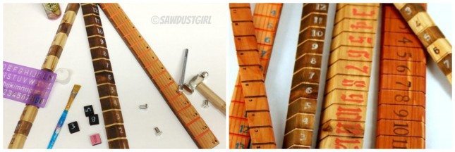 Handcrafted rulers - Super easy and inexpensive gift idea!