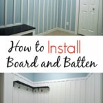 DIY Office with T- shaped Countertop and Built-in Cabinets - Sawdust Girl®