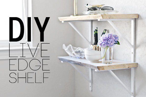 DIY Live Edge Shelf