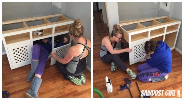 Built-in bookcase progress... 