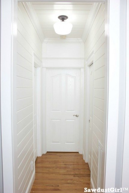 shiplap hallway