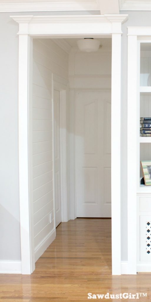 Hallway trim moulding