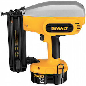 DeWalt battery powered nail gun