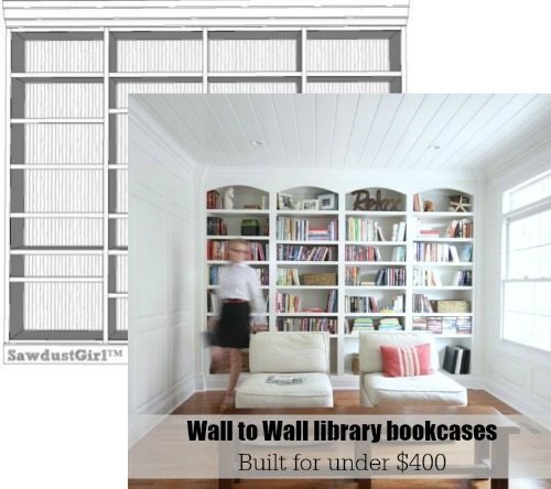 Build custom deals bookshelves wall