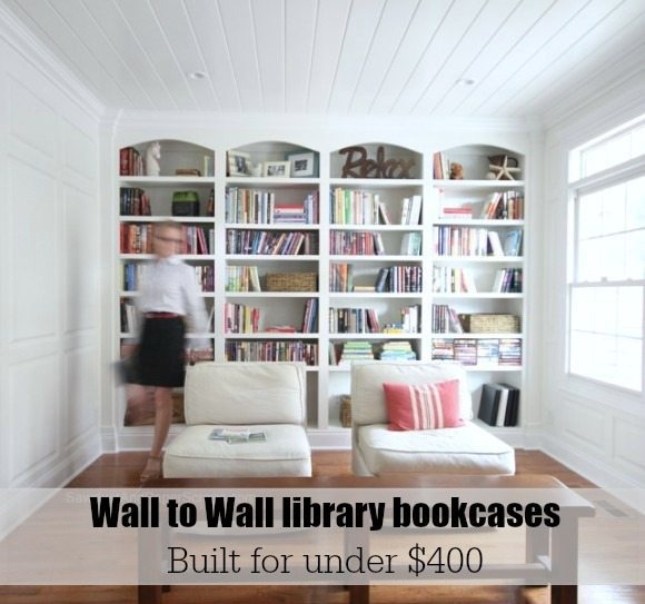 Library Wall To Wall Bookcases Bookcase Plans Sawdust Girl