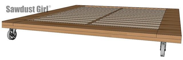 Industrial Platform Bed - Woodworking Plans - Sawdust GirlÂ®